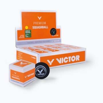 Мяч для сквоша VICTOR 1 желтая точка