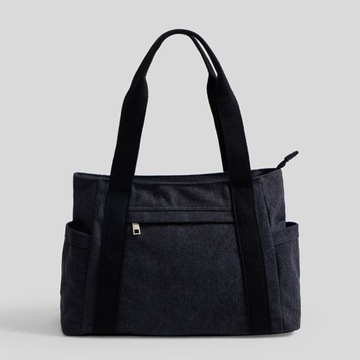 Płócienna torba typu tote w stylu retro na jedno