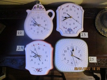 Фарфоровые кухонные часы
