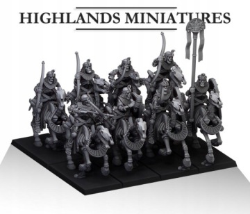 Ancient Skeletal Cavalry with Bows x5 - Highlands Miniatures