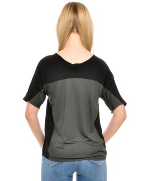 LEE t-shirt GREEN casual COLOR BLOCK T _ M