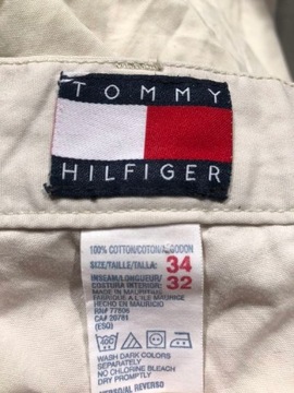 TOMMY HILFIGER Spodnie męskie Białe 34 32