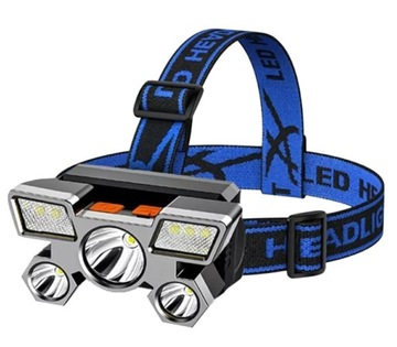 LATARKA CZOŁOWA 9 x LED MOCNE DIODY
