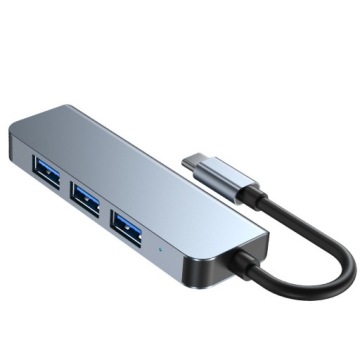 Адаптер-концентратор USB V1-HUB 4в1 USB-C Серый