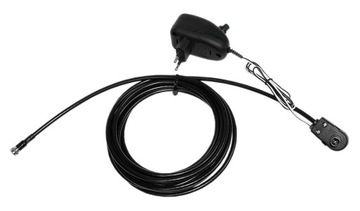 Gotowy 3m kabel + zasilacz regulowany do anteny TV