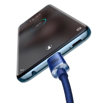 УЛУЧШЕННЫЙ кабель Baseus USB-C Type-C, 100 Вт, 5 А, PD AFC, 2 м, БЫСТРАЯ ЗАРЯДКА