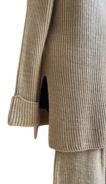 СПОРТИВНЫЙ КОМПЛЕКТ, БРЮКИ + СВИТШОТ-ТУНИКА, S - XL, ХОЛОДНЫЙ БЕЖЕВЫЙ