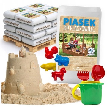 PIASEK DO PIASKOWNICY DLA DZIECI Z ATESTEM 500KG