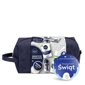NIVEA MEN SENSITIVE ELEGANCE Zestaw kosmetyków dla mężczyzny + Kosmetyczka