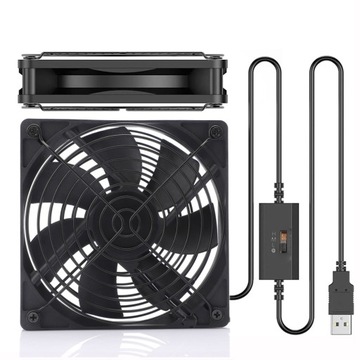 КОМПЬЮТЕРНЫЙ ВЕНТИЛЯТОР USB 5 В С РЕГУЛИРУЕМОЙ СКОРОСТЬЮ ДЛЯ МАРШРУТИЗАТОРОВ