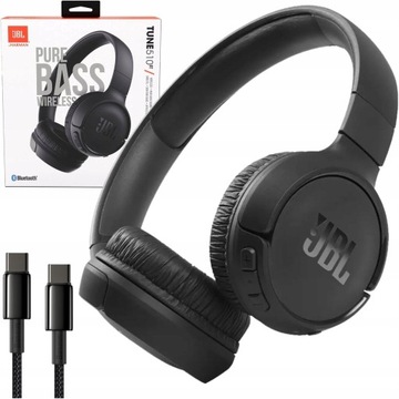 SŁUCHAWKI BEZPRZEWODOWE JBL 510BT Nauszne Z Mikrofonem Bluetooth Czarne