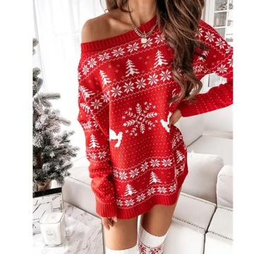 Autumn and Winter New Knitted Sweater Women's Chri