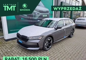 Skoda Superb IV Kombi 2.0 TDI 193KM 2025 Skoda Superb 2.0 TDI 193KM DSG 4x4 SPORTLINE, Panorama, Fabryczny Hak, Can