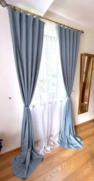 Материал Ткань для штор Серо-Синяя ширина 280 см.