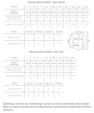 Biała koszula męska w granatowe kwiaty Modini Y10 188-194 / 45-Regular