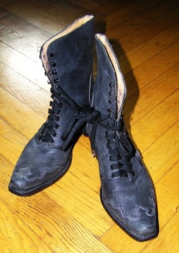 ЗВЕЗДЫ И ПОЛОСКИ Western ROSSIE КОВБОЙСКИЕ БОТИНКИ Кожаные ЛЕДИ 38 ИДЕАЛЬНЫЕ