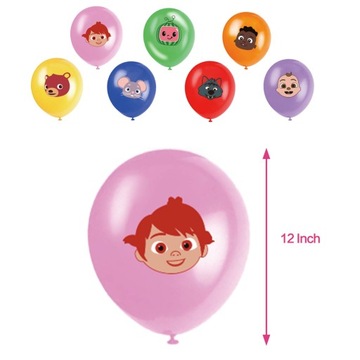 Cocomelon jojo jj baby cece balony urodziny impreza party 7 szt