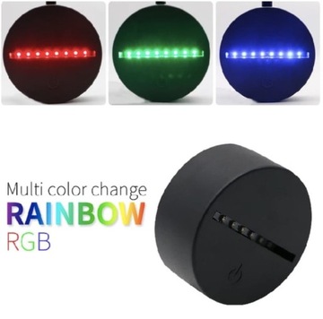 РОЖДЕСТВЕНСКОЕ УКРАШЕНИЕ САНТА 3D LED RGB ЦВЕТА ПУЛЬТ ДУ