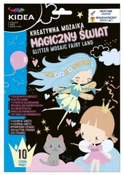 KREATYWNA MOZAIKA KIDEA 5 ARKUSZY MAGICZNY ŚWIAT