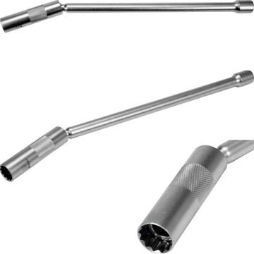 KLUCZ DO ŚWIEC 14mm Z PRZEDŁUŻKĄ 3/8 I MAGNESEM YATO YT-08163