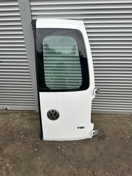 DRZWI PRAWE TYLNE TYŁ Z SZYBĄ VOLKSWAGEN VW CADDY III LIFT 2011-2016 BIAŁE