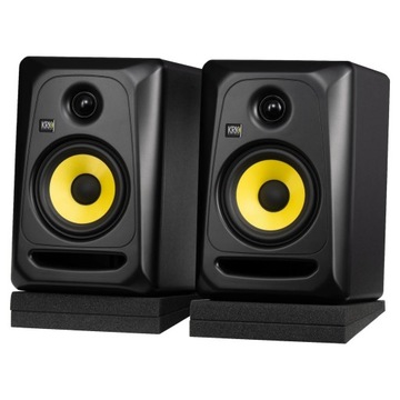 KRK CLASSIC 5 MONITOR PACK ODSŁUCHY STUDYJNE PARA KABLE PODKŁADKI ZESTAW