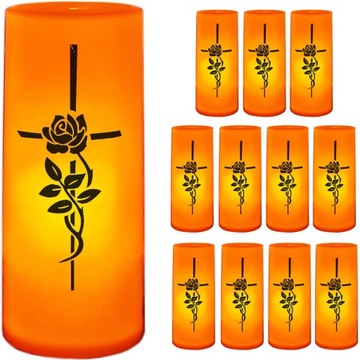 12 x ВСТАВОЧНЫЕ СВЕТОДИОДНЫЕ ВСТАВКИ ЭЛЕКТРИЧЕСКИЙ НАБОР С ЭФФЕКТОМ ЖИВОГО ПЛАМЕНИ НА БАТАРЕЯХ