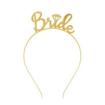 Повязка на голову GOLD BRIDE HORNY PARTY