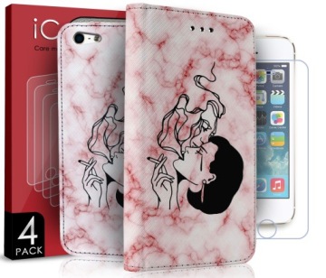 Pouzdro Pro Apple Iphone 5 5S Se Vzory Sklo x4