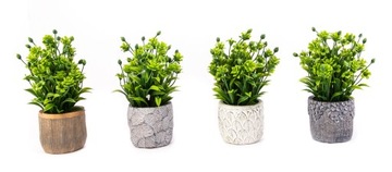 SZTUCZNY KWIAT TRAWA W DONICZCE 20CM RÓŻNE WZORY