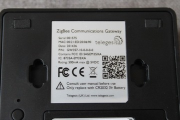 Панель управления ZigBee Gateway GW357