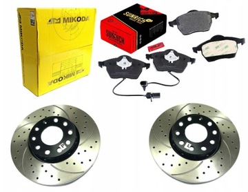TARCZE KLOCKI NAWIERCANE VW PASSAT B5 AUDI A4 A6