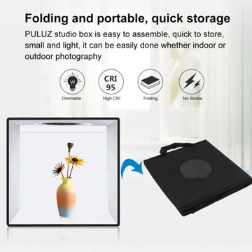 PULUZ Lightbox Мини-световой короб для фотостудии с 6 цв.