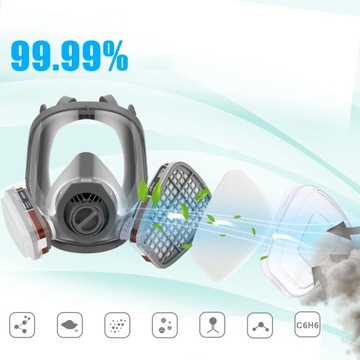 ПОЛНОЛИЦЕВОЙ ПРОТИВОГАЗ ДЛЯ РАСПЫЛЕНИЯ ПЕСТИЦИДОВ КРАСКИ 6800