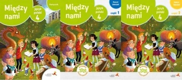 ZESTAW Między nami 4 J polski Podręcz Ćwicz A 1-2