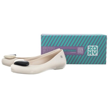 Buty Baleriny Damskie Zaxy LL285030 White Białe