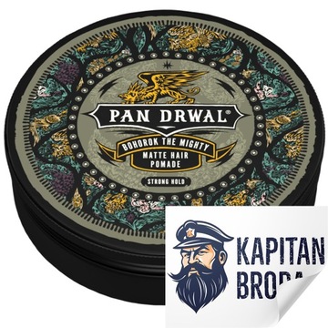 Pan Drwal Bohorok - Mocna Pomada Wodna Matowa 150g.