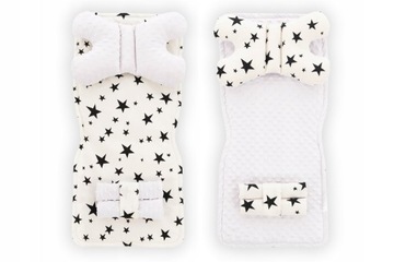 ВСТАВКА ДЛЯ КОЛЯСКИ, КОВрик BUTTERFLY STARS + РЕМНИ 4-в-1