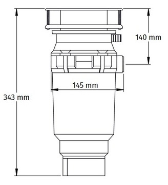 Измельчитель отходов McAlpine WDU-1ASEU-POL