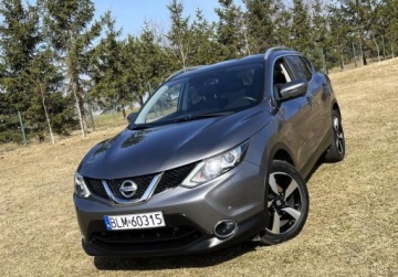 Nissan Qashqai II Crossover 1.5 dCi 110KM 2016 Nissan Qashqai kamera 360 PANORAMA wymieniony rozrzad i olej NAWIGACJA, be, zdjęcie 1