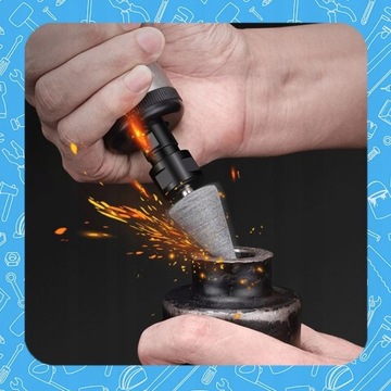 SZLIFIERKA PNEUMATYCZNA PROSTA 1/4 6MM Z AKCESORIAMI WALIZKA + ŚCIERNICE