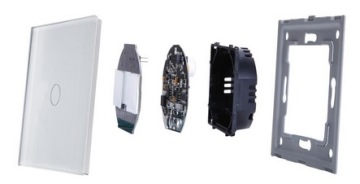 СЕНСОРНЫЙ ВЫКЛЮЧАТЕЛЬ СВЕТА ОДИНОЧНЫЙ 1K WIFI TUYA SMART LIFE СЕРОЕ СТЕКЛО