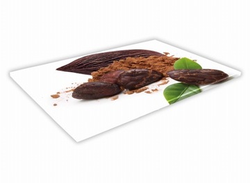 SZKLANA DESKA KUCHENNA 40x30 147b Orzech kakao