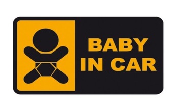 NAKLEJKA NA SAMOCHÓD baby in car FILTR UV
