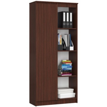 Regał z drzwiami 80cm Wenge KLIO AC