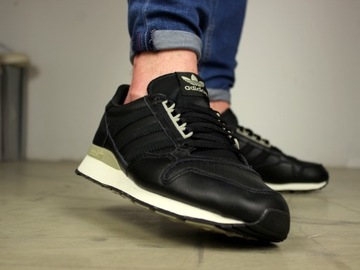 buty męskie Adidas ZX 500 SKÓRA wygodne CZARNE