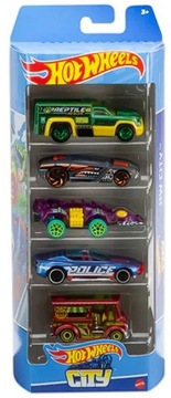 HOT WHEELS 5pak Autka Zestaw HTV39 CITY