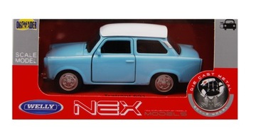 МОДЕЛЬ TRABANT 601 METAL WELLY 1:34 СИНИЙ