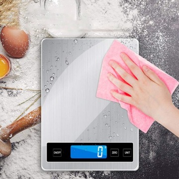 Цифровые кухонные весы 1 г-15 кг, водонепроницаемые светодиодные весы для еды
