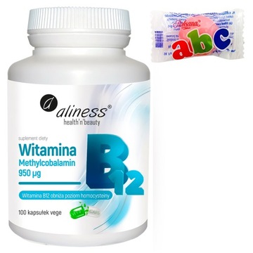 Witamina B12 Methylcobalamin 950µg x 100 kaps VEGE